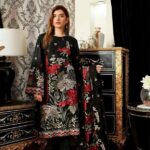 Bareeze - 3pcs Lawn Embroidered With  Chiffon Emb Dupatta - Anamta 2