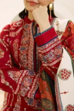 Coco By Zara Shahjahan - 3pcs Lawn  Emb With Diamond Printed Dupatta - 0513 - Image 3
