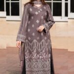 Libas - 3pcs Lawn Embroidered With Chiffon Emb Dupatta - 3105