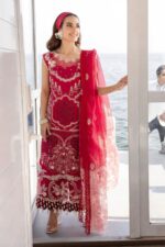 Parishay - 3pcs Chicken Kari Lawn Emb With Chiffon Emb Dupatta -  6263 - Image 2
