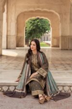 Jazmin - 3pcs Lawn Embroidered With Diamond Printed Dupatta - 796 - Image 7