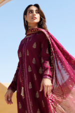 Cross Stitch 3pcs Lawn Embroidered With Diamond Printed Dupatta - 0573 - Image 2