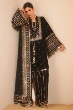 Jazmin - 3pcs Lawn Embroidered With Chiffon Emb Dupatta - 3322 - Image 5