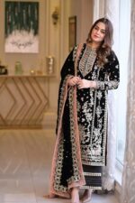 Aneela’s Festive Elegance – 3Pcs Fancy Lawn with Ready to Wear Chiffon Dupatta - Image 2