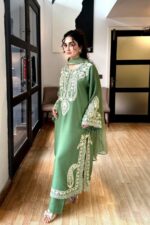 Maryam N Maria - Luxury Lawn Emb With Ready To Wear Chiffon Dupatta - 7306 - Image 3