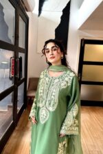 Maryam N Maria - Luxury Lawn Emb With Ready To Wear Chiffon Dupatta - 7306 - Image 5