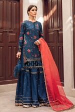 Maria B - 3pcs Lawn Emb With Ready To Wear Chiffon Dupatta - 110