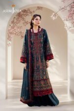 Asim Jofa - 3pcs Lawn Emb With Chiffon Emb Dupatta - 51211