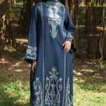 Asim Jofa - 3pcs Lawn Embroidered With Chiffon Emb Dupatta - 3319