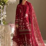 Sobia Nazir - 3pcs Lawn Embroidered With Khaadi Net Emb Dupatta - 3101