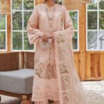 Chrimson - 3pcs Chicken Kari Lawn With Ready To Wear Dupatta - 7318