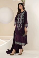 Maria B 3pcs Lawn Embroidered With Chiffon Emb Dupatta - 7315 - Image 3