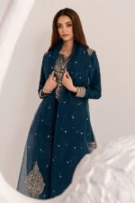 Izel - 3pcs Lawn Embroidered With Chiffon Emb Dupatta - 3336 - Image 6