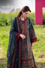 Asim Jofa - 3pcs Lawn Emb With Chiffon Emb Dupatta - 51211 - Image 4
