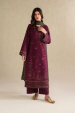 Iznik - 3pcs Lawn Embroidered With Chiffon Emb Dupatta - 3285 - Image 4