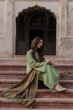 Izel - 3pcs Lawn Embroidered With Diamond Printed Dupatta - 926 - Image 5