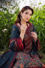 Asim Jofa - 3pcs Lawn Emb With Chiffon Emb Dupatta - 51211 - Image 6