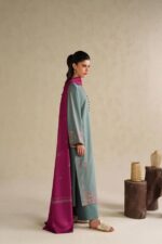 Iznik - 3pcs Lawn Embroidered With Diamond Printed Dupatta - 943 - Image 6