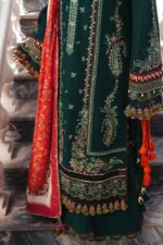 Hussain Rehar - 3pcs Lawn Emb With Diamond Printed Dupatta - 1266 - Image 3