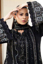 Naqosh – 3pcs Lawn Emb With Chiffon Emb Dupatta – 3096 - Image 3