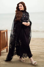 Nureh – 3pcs Dhanak Embroidered With Printed Wool Shawl – 606 - Image 2