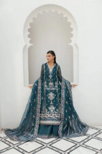 Mahira Imran – 3pcs Dhanak Emb With Dhanak Emb Shawl – 3567 - Image 3