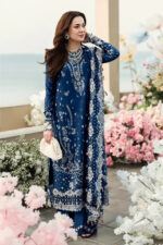 Qalamkar – 3pcs Luxury Emb Dhanak With Dhanak Emb Shawl – 1272