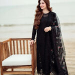 Nureh – 3pcs Dhanak Embroidered With Printed Wool Shawl – 606