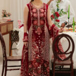 Mahnur – 3pcs Chicken Kari Dhanak With Ready To Wear Dhanak Shawl – 849