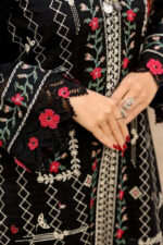 Aneela’s – 3pcs Dhanak Embroidered With Dhanak Emb Shawl – 5122 - Image 3