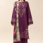 Beechtree – 3pcs Dhanak Embroidered With Wool Printed Shawl – 840