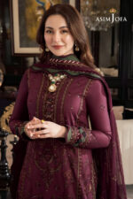 Asim Jofa – 3pcs Dhanak Emb With Dhanak Emb Shawl – 663 - Image 6