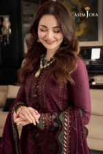 Asim Jofa – 3pcs Dhanak Emb With Dhanak Emb Shawl – 663 - Image 4