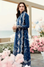 Qalamkar – 3pcs Luxury Emb Dhanak With Dhanak Emb Shawl – 1272 - Image 2