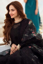 Nureh – 3pcs Dhanak Embroidered With Printed Wool Shawl – 606 - Image 6